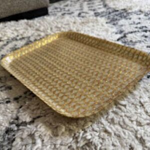 Vintage Traymold Gold and White Midcentury Handmade in California